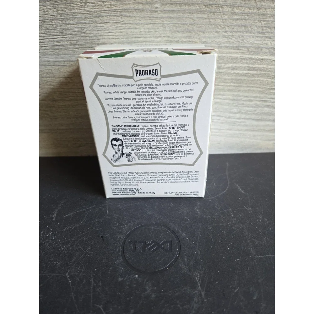 2 PRORASO After Shave Balm Sensitive Skin Green Tea & Oatmeal 3.4 Fl Oz E6